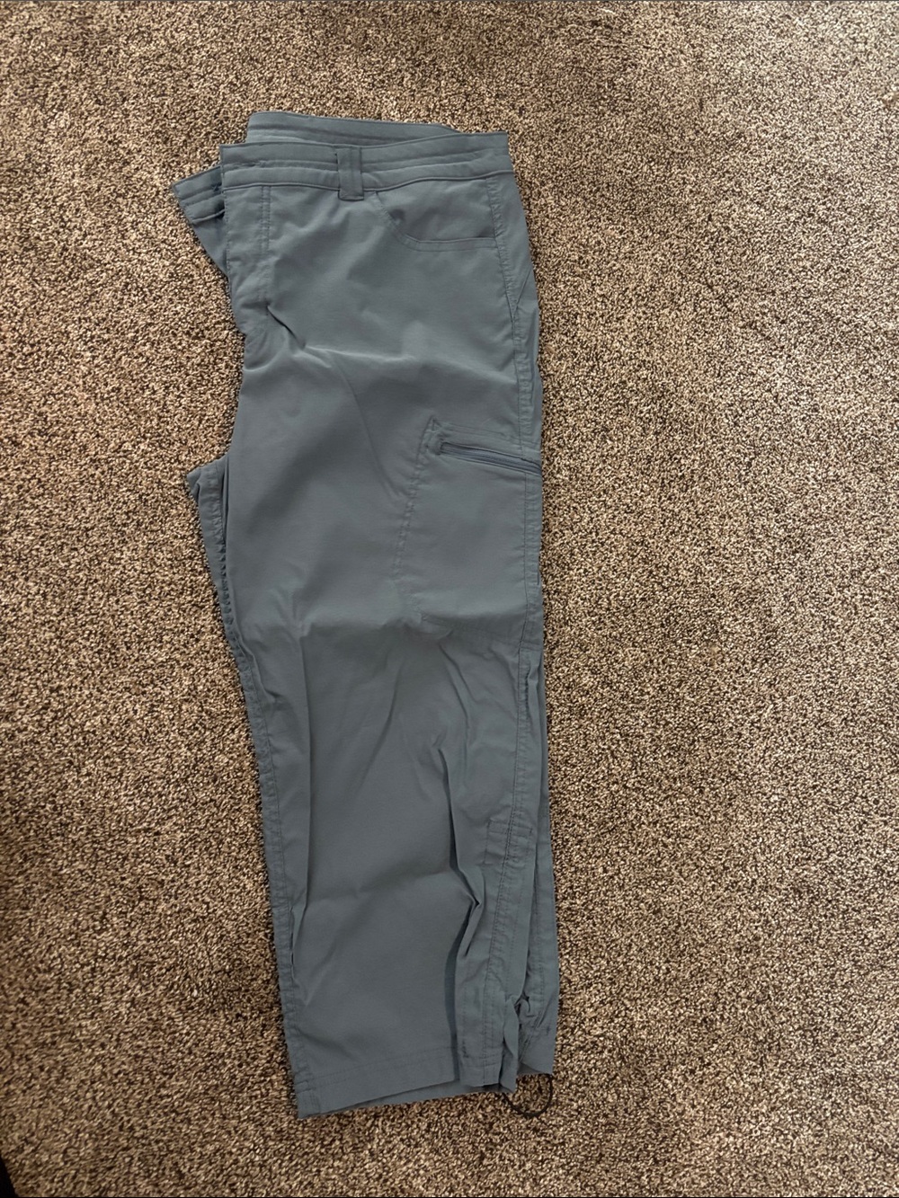 Eddie Bauer Women’s Rainier Capri Pants in Slate Blue Gray sz12